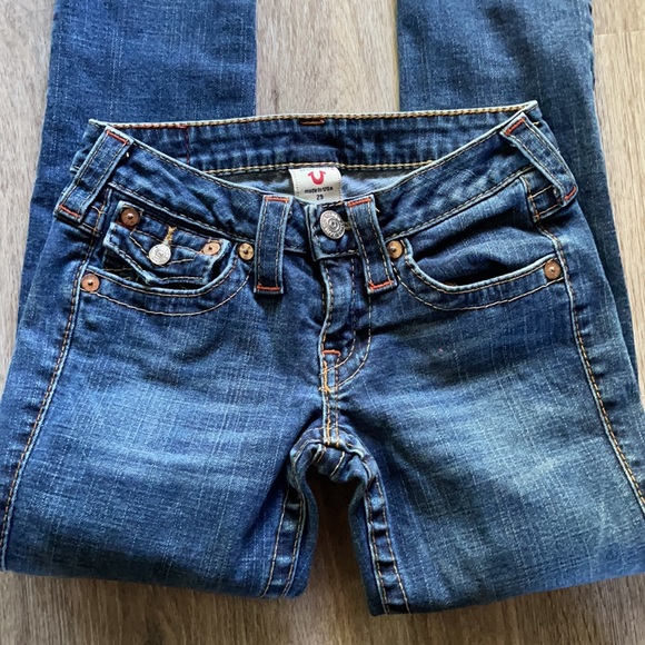 EUC True Religion Julie Skinny Jeans Size 25 - Picture 1 of 10